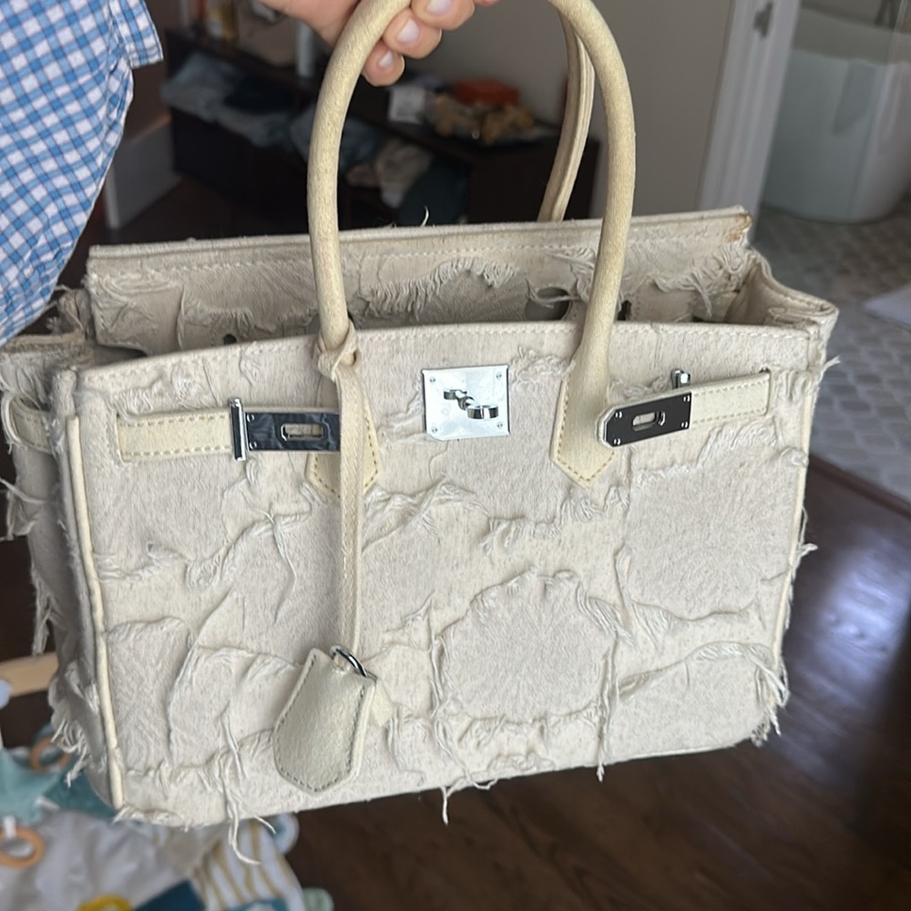 Emotional world bag (birkin look alike) “boat-kin”